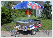 American hot dog stand