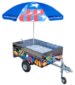 american hot dog cart
